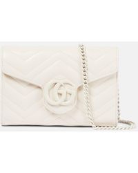 Gucci - GG Marmont Mini Wallet On Chain - Lyst
