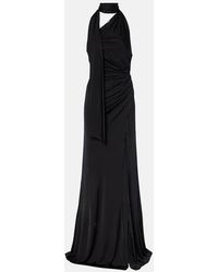 Tom Ford - Scarf-Detail One-Shoulder Jersey Gown - Lyst