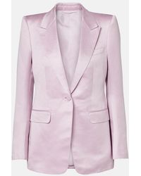 Tom Ford - Cotton And Silk Satin Blazer - Lyst