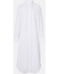 Frankie Shop - Hemdblusenkleid Helena Aus Baumwolle - Lyst