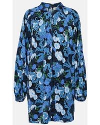 Diane von Furstenberg - Silka Printed Satin Minidress - Lyst
