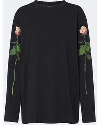 Simone Rocha - Camiseta De Jersey De Algodon Floral - Lyst