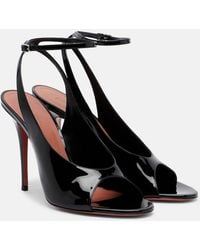 AMINA MUADDI - Anok Patent Leather Slingback Sandals - Lyst
