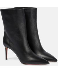 Aquazzura - Matignon 75 Leather Ankle Boots - Lyst