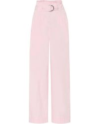 Ganni Hose aus Baumwolle - Pink
