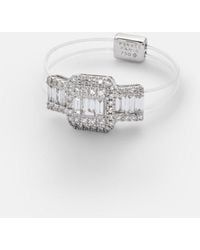 PERSÉE - Floating 18Kt Ring With Diamonds - Lyst