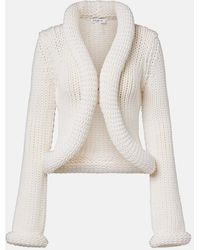 Alaïa - Padded Wool-Blend Cardigan - Lyst