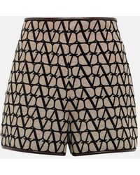 Valentino - Shorts Toile Iconographe aus Jacquard - Lyst