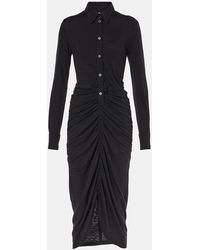 Isabel Marant - Ivalia Gathered Jersey Polo Dress - Lyst