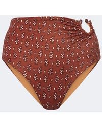 Johanna Ortiz - Gathered Printed Bikini Bottom - Lyst