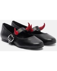 Coperni - X Disney Leather Mary Jane Flats - Lyst