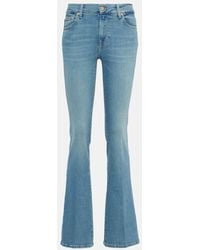 7 For All Mankind - Jeans bootcut a vita media - Lyst
