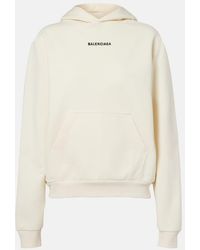 Balenciaga - Hoodie Aus Baumwolle - Lyst