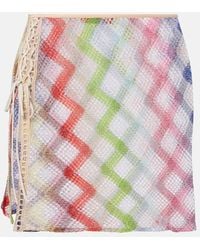 Missoni - Zig Zag Crochet Miniskirt - Lyst
