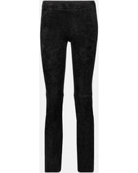 Stouls - Jacky Suede Skinny Pants - Lyst