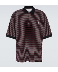 Undercover - Striped Cotton Polo Shirt - Lyst