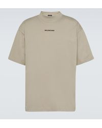 Balenciaga - Camiseta de jersey de algodon - Lyst