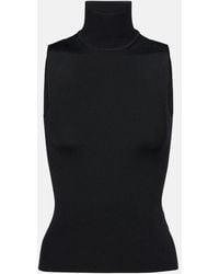 KHAITE - Benita Ribbed-Knit Turtleneck Top - Lyst