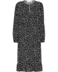 Diane von Furstenberg Bedrucktes Midikleid - Schwarz