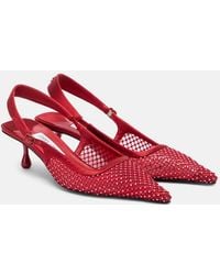 Jimmy Choo - Amel 50 Embellished Slingback Pumps - Lyst