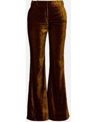 Nina Ricci - Velvet Flared Pants - Lyst