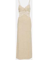 STAUD - Knitted Cotton-Blend Maxi Dress - Lyst