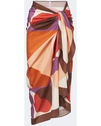 Eres - Luisa Printed Cotton And Silk Beach Cover-Up - Lyst