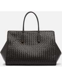 Bottega Veneta - Barbara Intrecciato Leather Tote Bag - Lyst