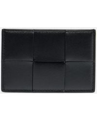 Bottega Veneta - Cassette Intreccio Leather Card Holder - Lyst