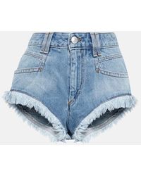 Isabel Marant - Shorts Di Jeans Eneidao Con Frange - Lyst