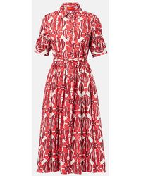 La DoubleJ - Robe Chemise Libertine Imprimee En Coton - Lyst