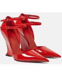 Ferragamo - Ferragamo Pointed-Toe High-Wedge Pumps - Lyst