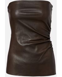 Stouls - Laya Leather Bustier - Lyst