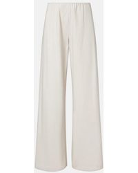 Vince - Colette Cotton Twill Wide-Leg Pants - Lyst