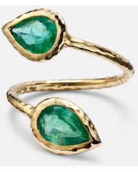 Octavia Elizabeth - Moi And Toi 18Kt Ring With Emeralds - Lyst