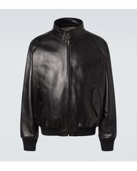 A.PRESSE - Chaqueta Bomber De Piel - Lyst