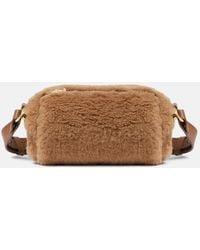 Max Mara - Schultertasche aus Teddyfleece - Lyst