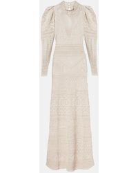 Isabel Marant - Dione Open-Knit Maxi Dress - Lyst