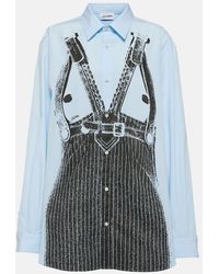 Jean Paul Gaultier - Oversize-Hemd Aus Baumwollpopeline - Lyst