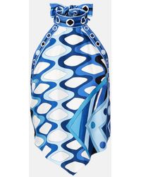 PUCCI - Vivara Cropped Silk Top - Lyst
