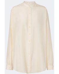 The Row - Lula Silk Satin Shirt - Lyst