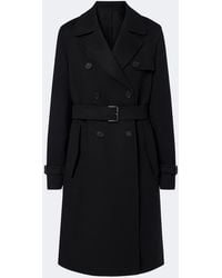 Fendi - Double-Breasted Wool Coat - Lyst