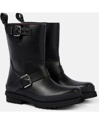 Stella McCartney - Trace Faux Leather Biker Boots - Lyst