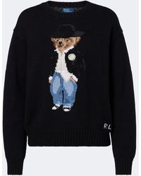 Polo Ralph Lauren - Polo Bear Intarsia Cotton Sweater - Lyst
