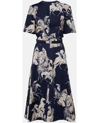 Altuzarra - Kirsty Printed Cotton-Blend Wrap Dress - Lyst