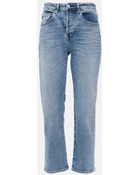 AG Jeans - Mid-Rise Straight Jeans American - Lyst