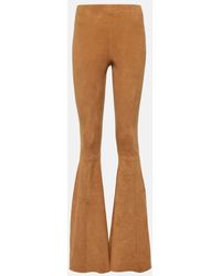 Stouls - Cherilyn Suede Flared Pants - Lyst