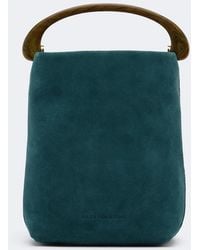 Dries Van Noten - Crisp Mini Suede Top-Handle Bag - Lyst