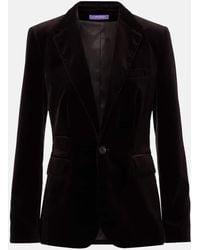 Ralph Lauren - Cotton-Blend Velvet Blazer - Lyst
