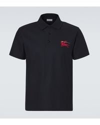 Burberry - Ekd Cotton Pique Polo Shirt - Lyst